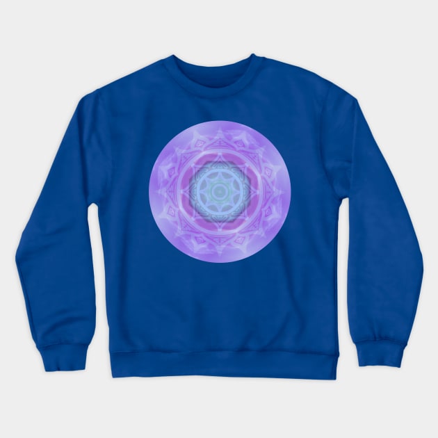 PURPLE LOTUS MANDALA,  LILAC MANDALA PATTERN, PINK AND LAVENDER LOTUS DESIGN Crewneck Sweatshirt by danitacreate